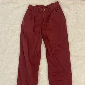 Free People Deep Red Trousers